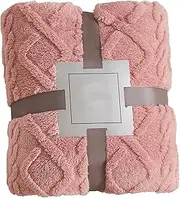 Flannel Blanket Throw, Flannel Blankets Soft Thick Decorative Blanket, Lightweight Travel Blanket Plush Blanket for Bed Couch Sofa