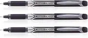 Pilot 019589 Hi-Tecpoint V10 Grip Pen (Black - Pack of 3)