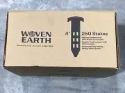 Woven Earth Degradable 4” Nesting Landscape Stake - Box of 250 Brown New