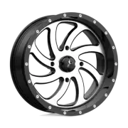 MSA Offroad Wheels M36 Switch 22x7 4x156 0mm Machined Gloss Black Wheel