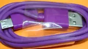 PURPLE Micro USB Data Charger Cable for Doro Phone Easy 605 680 612 618 615 626