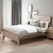 Nowra Wooden King Single Bed Frame Base Oak