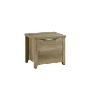 Bedside Table 2 drawers Storage Table Night Stand MDF in Oak