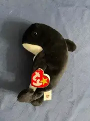Ty Beanie Baby Waves With Echo Tags 4th Generation Hang Tag 3rd Gen Tush Tag NEW