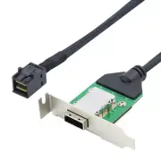 Mini SAS SFF-8643 Host to SAS SFF-8088 Female with Low Bracket adapter cable