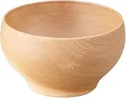 Yamanaka Lacquer SO-0563 Wooden Bowl Soup Bowl, M, 4.3 inches (11 cm), Cherry Blossom Round Bowl, Natural