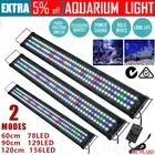 60 90 120cm Full Spectrum Aquarium LED Light Lighting Aqua Plant Fish Tank Lamp
