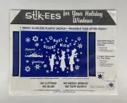 Stik-EES WINDOW CLINGS CHRISTMAS NOEL SILENT NIGHT CAROLERS