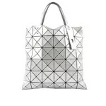 【ISSEY MIYAKE 三宅一生】BAO BAO LUCENT 6X6 亮面手提包(銀色)