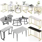 Antique Marble Coffee End Table Console Tables Home Kitchen Bistro Dining Tables