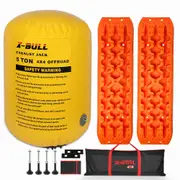 X-BULL Exhaust Jack With Recovery tracks Boards Gen3.0 Air Jack Rescue Kit Orange