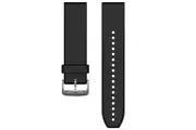 Garmin QuickFit 22 Watch Band Black/Silver Silicone 010-12500-00