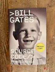 Bill Gates Source Code, My Beginnings SIGNED HC Book AUTOGRAPHED