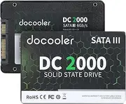 DC2000 256GB 2.5 inch SSD Internal Solid Stable Drive SATA III Interface Fast Read&Wirte Speed for PC Laptop Black 256GB