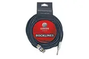 CARSON 20' Foot 6m Microphone Instrument XLR to TS Jack Cable / Lead Black