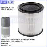 適用PHILIPS飛利浦S3奈米級AC2936 / 83空氣清淨機替換用HEPA活性碳濾網濾芯FY2180 / 30