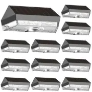 Solar Fence Lights Outdoor - 9 Color Modes & Cyclical Gradient, IP44 Waterpro...
