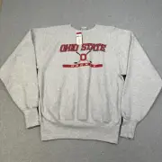 champion sweatshirt mens xl gray ohio state hockey reverse weave vintage 90s NEW