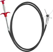 Drain Snake,76 inch Drain Clog Remover - Flexible Grabber Claw Pick Up Reache...