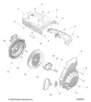 Polaris ASM-FLYWHEEL, Genuine OEM Part 3023396, Qty 1