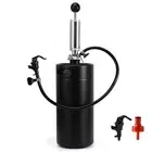 Stainless 128oz Mini Keg Hand Pump Beer Growler Beer Keg Draft Beer Dispenser...