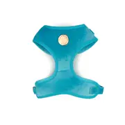 Holly & Co Caribbean Blue Extra Large Blue Stylish Velvet Dog Harness