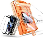 Tensea 2Pack for Apple Watch Screen Protector 44mm 40mm Accessories, Protective Soft Film with Installation Kit, for iWatch Series SE 6 5 4 SE2024 SE 2nd Generation
