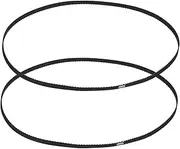 uxcell 2pcs 420XL Rubber Timing Belt 210 Teeth 10mm Width 5.08mm Pitch Synchronous Closed Loop Geared Drive Belt Black for Industrial