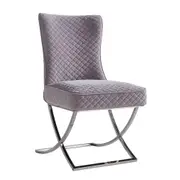 Sherman Dining Chair Silver Base