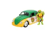 Teenage Mutant Ninja Turtles Michelangelo 1959 VW Beetle 1:24 Scale Die-Cast Toy