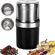 200W Electric Spice Grinder – Compact & Portable Stainless Steel Blender with 360° Grinding & 200g Capacity – for Coffee Beans, Herbs, Spices, Nuts, Grains & Seeds