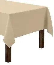 Rectangle Tablecloth - 60 x 102 Inch Table Cloth 60 x 102 inch Rectangle Beige