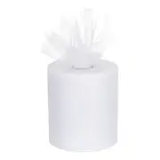 200 Yards Tulle Ribbon Rolls Netting Fabric Spools 6 Inch White