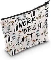 MNIGIU Horror Clown Inspired Cosmetic Bag Scary Art Clown Lover Gift Work Of Art Makeup Bag Horror Movie Fan Gift, Work Of Art
