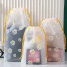 Cartoon Daisy Drawstring Bag Waterproof Travel Shoe Bag Travel/Bussiness Trip
