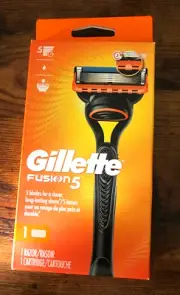 Gillette Fusion 5 Men's Razor 1 Handle + 1 Blade Refills New ( 2 PACK )