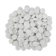 Tuscan Path 1kg 17-19mm Frosted White Glass Decorative Pebble