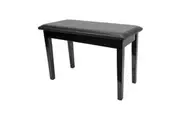 Crown Standard Duet Piano Stool with Storage Compartment (Black)