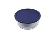 Pyrex Simply Store 7 Cup Round Container with Blue Lid