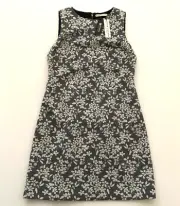 NWT Alice + Olivia Clyde Floral Mini A-Line Shift Dress $295 sz 4 2 Blue Gray