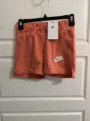 Nike Kids French Terry Shorts NEW w Tags Size XS DA1405-603 Draw String