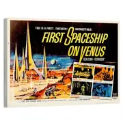 1962 First Spaceship on Venus Horizontal Movie Poster or Canvas Home Decor