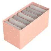 Storage Box Hard-wearing Durable Multi-grids Folding Wardrobe Organizer 2 Sizes