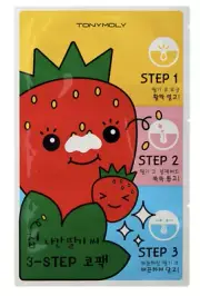 TONY MOLY Tonymoly Runaway Strawberry Seeds 3 Step Nose Pack 6g +1sample US Sell