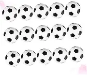 ifundom 15pcs Mini Tabletop Soccer Balls Durable Replacement Foosballs for Standard Foosball Tables White and Black Color Accessory for Fun Indoor Games