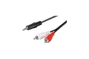 Goobay Audio Cable AUX 3.5mm Male to Stereo RCA Male for Headphones/Notebooks/Smartphones/Tablets