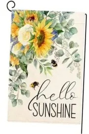 Hello Sunshine Summer Garden Size(12.5 x 18 Inch) Hello Sunhine Sunflower