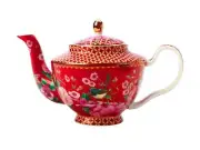 Maxwell & Williams Teas & C's Silk Road Teapot with Infuser 500ML Cherry Red