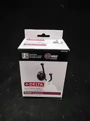 Oil-Rubbed Bronze Robe Hook Double Delta Porter Collection