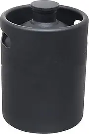 Mini Keg Beer Growler Portable Beer Bottle Home Beer Making Wine Bar Accessories Tool(5L Black)